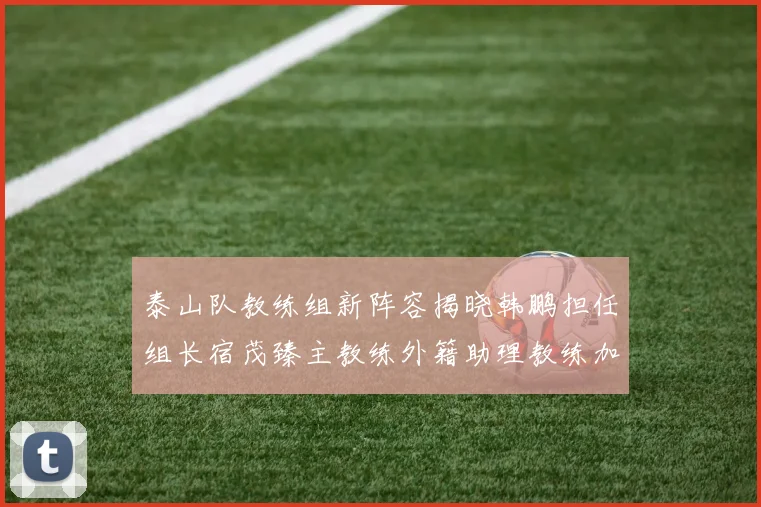泰山队教练组新阵容揭晓韩鹏担任组长宿茂臻主教练外籍助理教练加盟